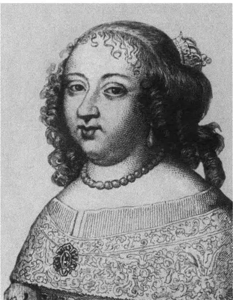 Анна Австрийская королева Франции мать Людовика XIV Гравюра Герцогиня - фото 37