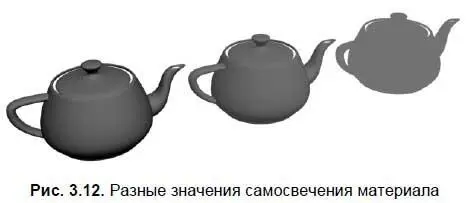 Самосвечение можно также настраивать при помощи цвета Установите галочку - фото 101