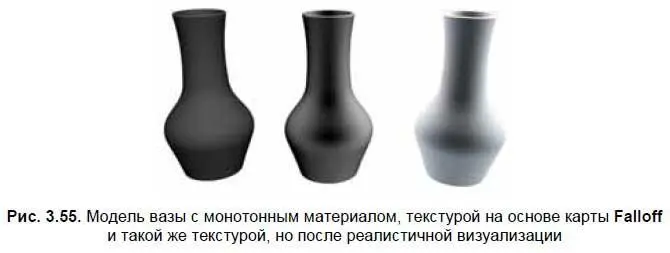Карта FalloffСпад также часто применяется при создании полупрозрачных текстур - фото 144