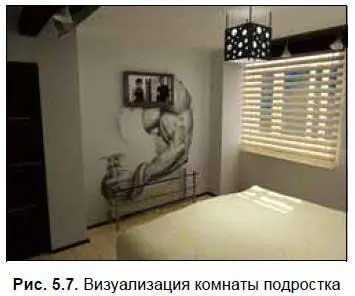 Изображение нанесено на стену методом полигонального текстурирования Сначала - фото 248