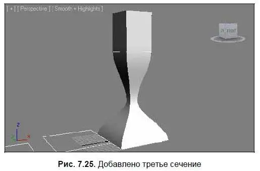 Таким образом получилась лофтмодель объединяющая один сплайнпуть и три - фото 349