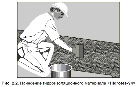 Затем поверхность увлажняется не требуя предварительной обработки грунтующими - фото 20