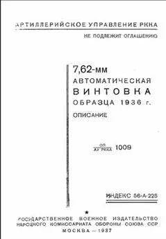  Артиллерийское управление РККА - 7,62-мм автоматическая винтовка образца 1936 г. Описание