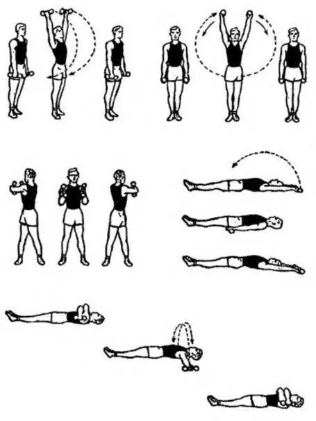 Рис 4 b Упражнения с гантелями на развитие силы Силу мышц можно - фото 10