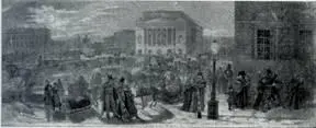 Разъезд у Александринского театра 1830е гг В Н Асенкова в роли - фото 7