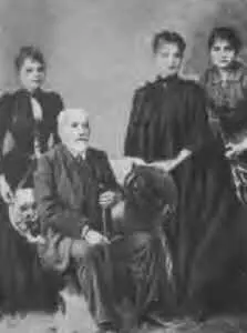 Иосиф Склодовский с дочерьми слева направо Маней Броней и Элей Мари Кюри - фото 13