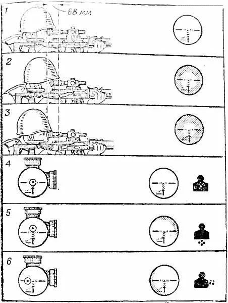 Рис 58Ошибки прицеливания 1 глаз удален от окуляра на 68 мм нормально - фото 72