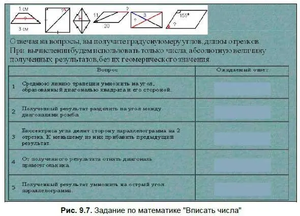 В дальнейшем на уроке учащийся вписывает свой ответ выше закрашенной зоны - фото 151