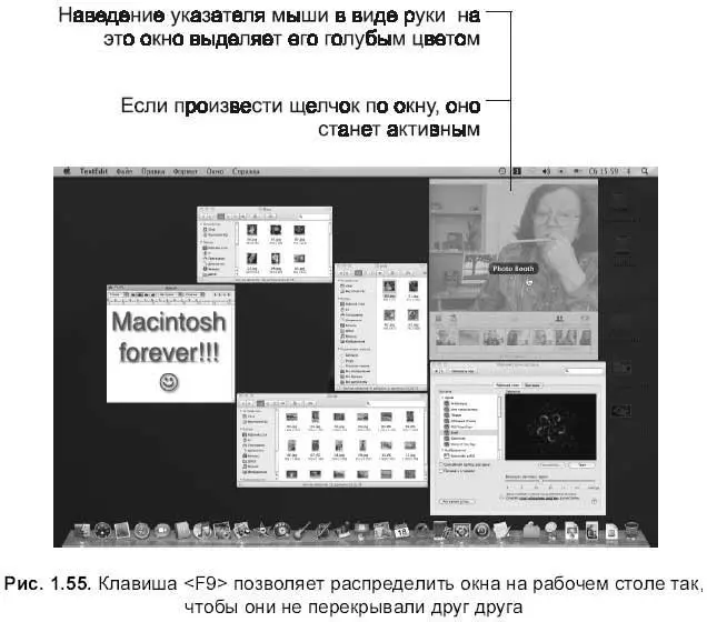 Чтобы показать все окна активного приложения нажмите клавишу Чтобы скрыть - фото 134