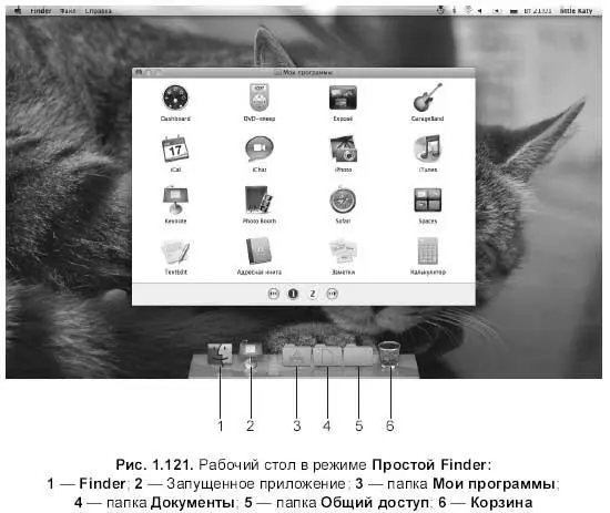 Как мы видим на панели Dockотображаются только следующие папки Мои - фото 244