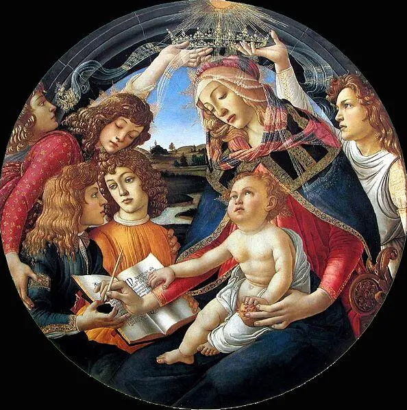 Мадонна Маньификат 1485 г Флоренция Уффици Клевета Апеллеса 1494 г - фото 40