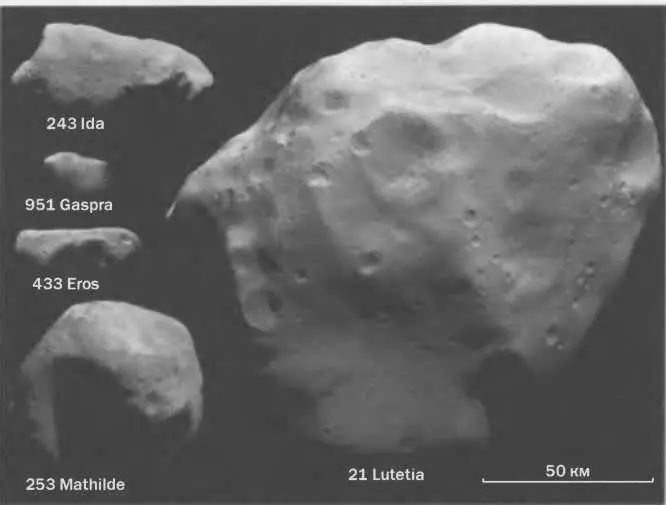 Рис 75 Некоторые из астероидов с которыми к середине 2010 г сближались - фото 141