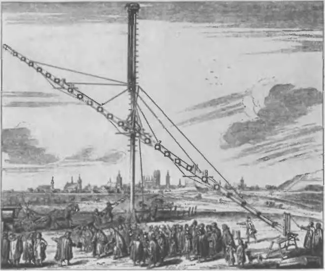 Рис 35 Крупнейший 150футовый телескоп Яна Гевелия 1645 г В середине - фото 40