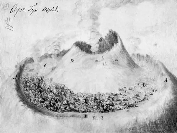 Верх горы Везувия Рисунок М Печенева Осенью 1754 года Строгонов отправился - фото 36