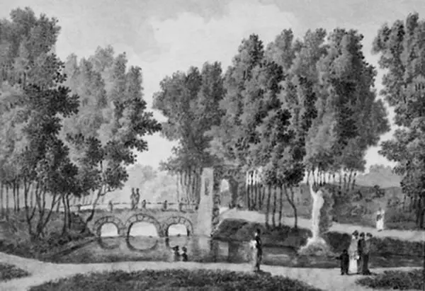 Руинный мост на Строгоновской даче Акварель Е Есакова Известно что в 1830 - фото 100