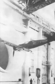 Bf109E во время продувки в аэродинамической трубе Прототип серии D - фото 25