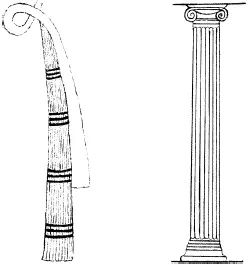 Ионическая колонна справа и ее предшественница Символы в религиозном - фото 41