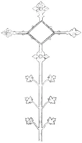 Крест в форме священного дерева с медной доски в английском соборе Многие - фото 43