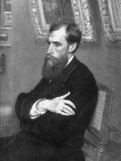 ИЕ Репин Портрет Павла Михайловича Третьякова Свою первую картину Стычка - фото 16