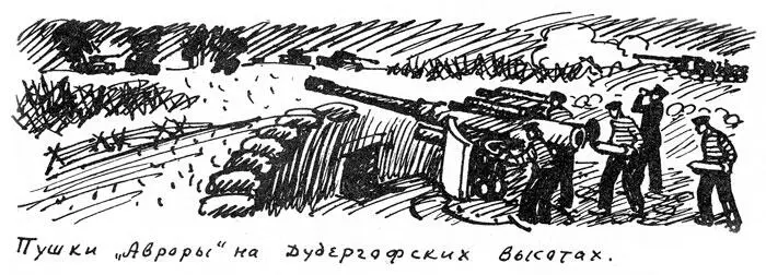 В это время Аврора стояла в Ораниенбаумской гавани и отбивалась от атак - фото 209