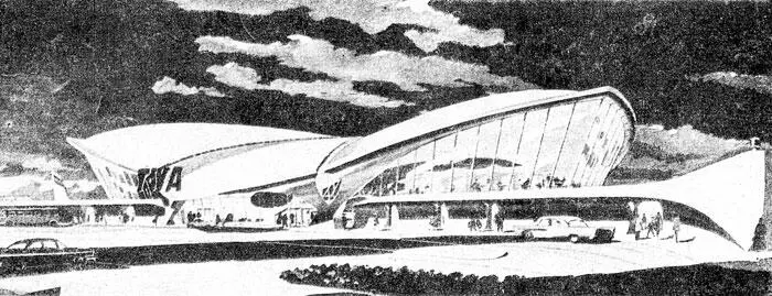 Аэропорт имени Джона Кеннеди в НьюЙорке Архитектор Э Сааринен 1962 год - фото 233