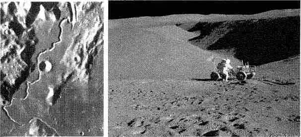 Рис 218 Борозда Хэдли Рис 219 Астронавт рядом с лунным электромобилем - фото 54