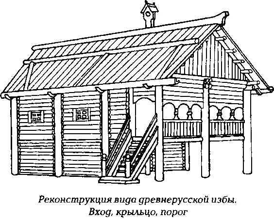 С порогом были связаны многочисленные эпизоды семейных обрядов На свадьбе - фото 100