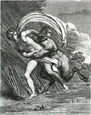 Лонги Изнасилованная нимфа Итальянская гравюра 1820 И всетаки брак должен - фото 82