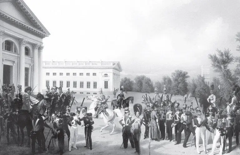Гвардия в Царском Селе Худ Ф Крюгер 1832 г Гвардейский полк тяжелой пехоты - фото 125