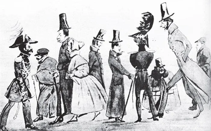 Два часа на Невском проспекте Рис из альбома 1830х гг Невский проспект - фото 145