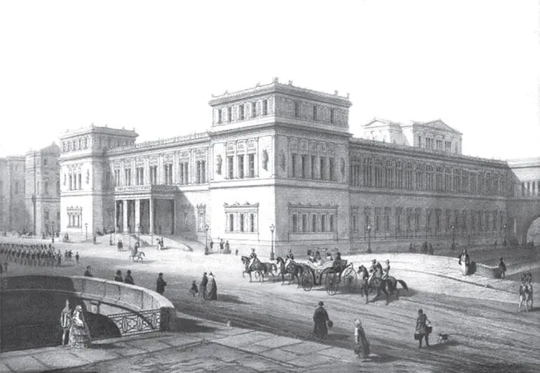 Новый Эрмитаж Литография ЛЖ Жакотте и Обрана по рис АИ Шарлеманя 1850е - фото 156