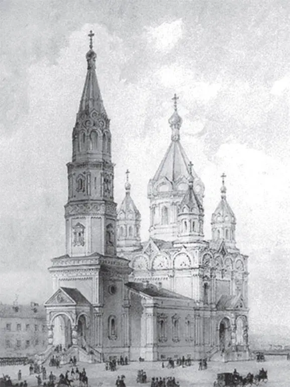 Церковь Священномученика Мирония при Лгв Егерском полку Акварель К - фото 169