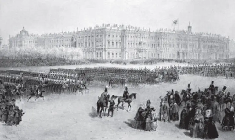Гвардейская кавалерия на параде Начало 1840х гг 7 ноября 1846 года состоялся - фото 258