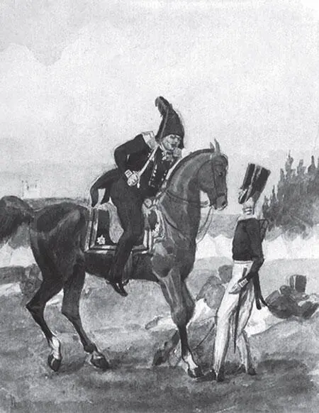Брань под Красным Акварель ПА Фе дотова 1840 г Гвардейские полки в - фото 263