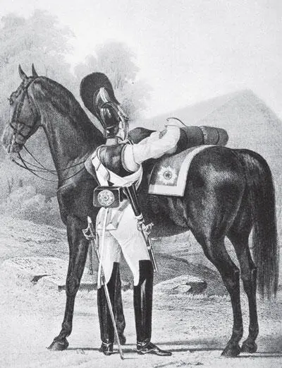 Рядовой ЛейбКирасирского Наследника Цесаревича полка в 1844 г Трубач - фото 274