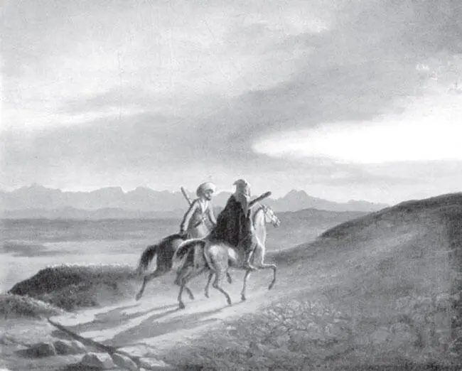 Воспоминание о Кавказе Картина Лермонтова 1838 г На Кавказе я встретил - фото 294
