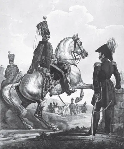 Штаб и оберофицеры Лгв Гусарского полка Рис после 1835 г Вместо поэт - фото 365