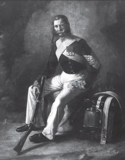 Унтерофицер Лгв Московского полка Андреев Худ ПЕ Заболотский 1836 г - фото 376