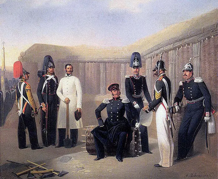 Группа чинов Лгв Саперного батальона Худ АИ Гебенс 1853 г Приход - фото 497