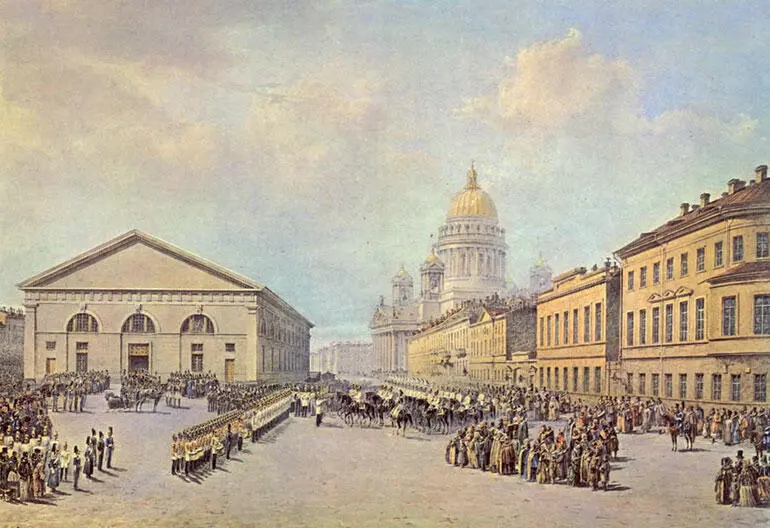Полковой праздник Лгв Конного полка Худ В Садовников 1845 г Парад - фото 503