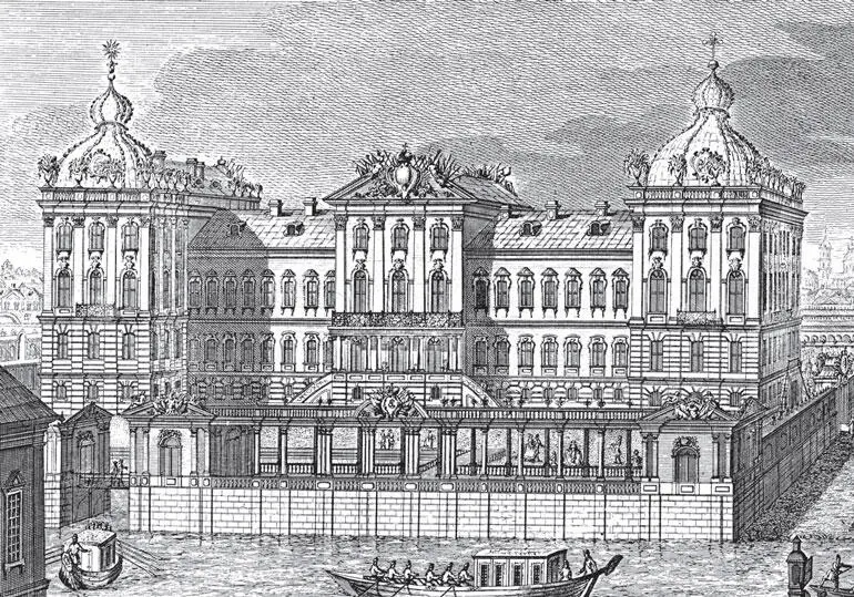 Аничков дворец на плане Петербурга 1753 года Вид Невского проспекта от - фото 35