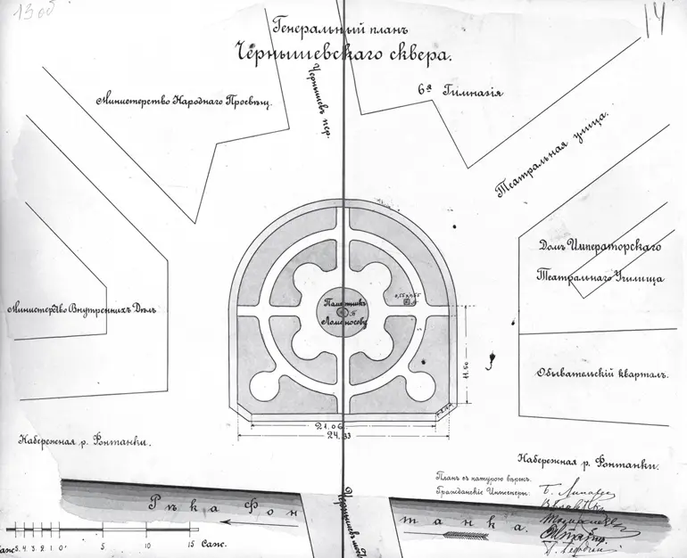 Генеральный план Ломоносовского сквера 1902 год Пытаясь выразить своеобразный - фото 50