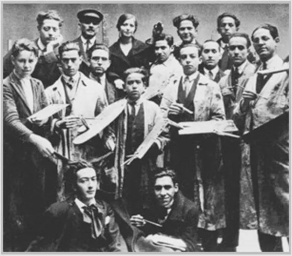 Сальвадор Дали среди художников Академии художеств 19221923 Лорка - фото 8
