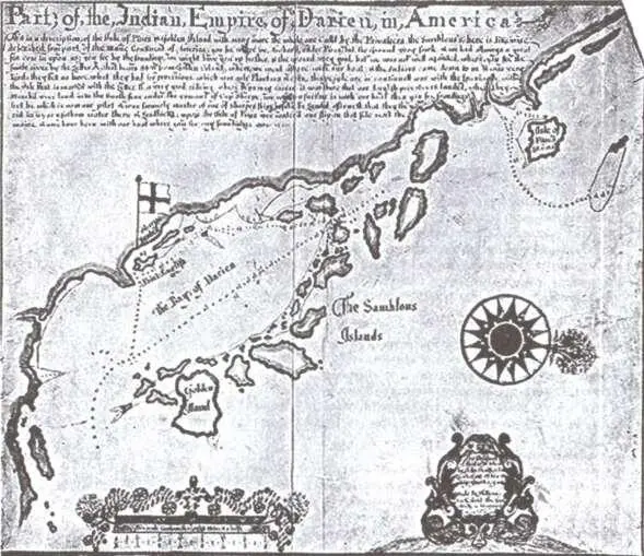 Карта островов СанВлас XVII в Осада Картахены 1697 г Гравюра XVII в - фото 16
