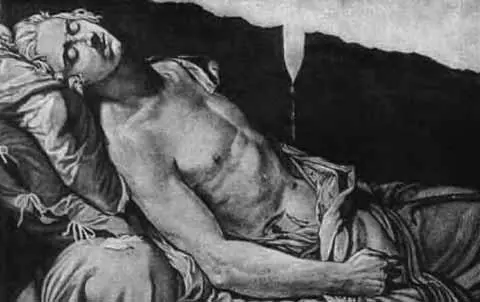 Убитый Ле Пеллетье Гравюра Тардье по картине Давида 1793 Дантон Рисунок - фото 28