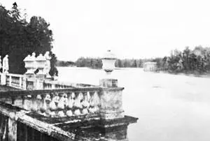 Дворцовый парк Террасапристань Скульптурное убранство Фотография начала XX - фото 108