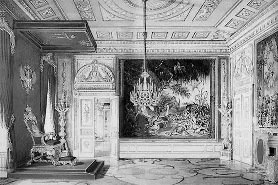 Верхняя Тронная Павла I Акварель ЭП Гау Украшение одного из переходов - фото 50