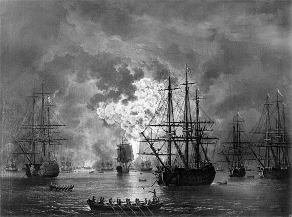 ЯФ Хаккерт Разгром турецкого флота под Чесмой 1771 г Чесменская - фото 68