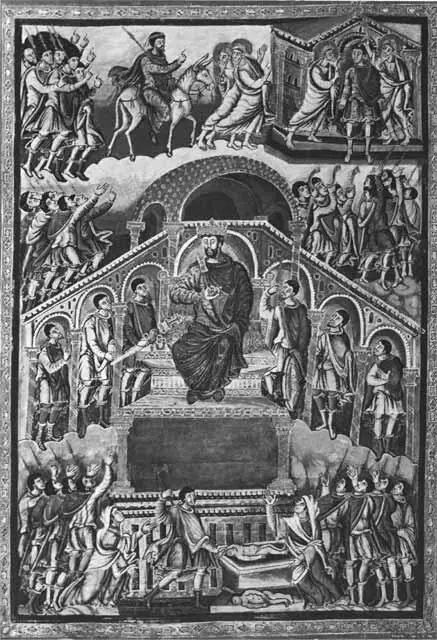Царь Соломон Миниатюра Ингоберта к Библии Карла Лысого Около 880 г - фото 36
