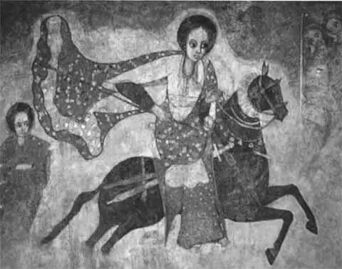 Царица Савская скачет в Иерусалим Фреска Эфиопия Встреча Соломона и царицы - фото 42